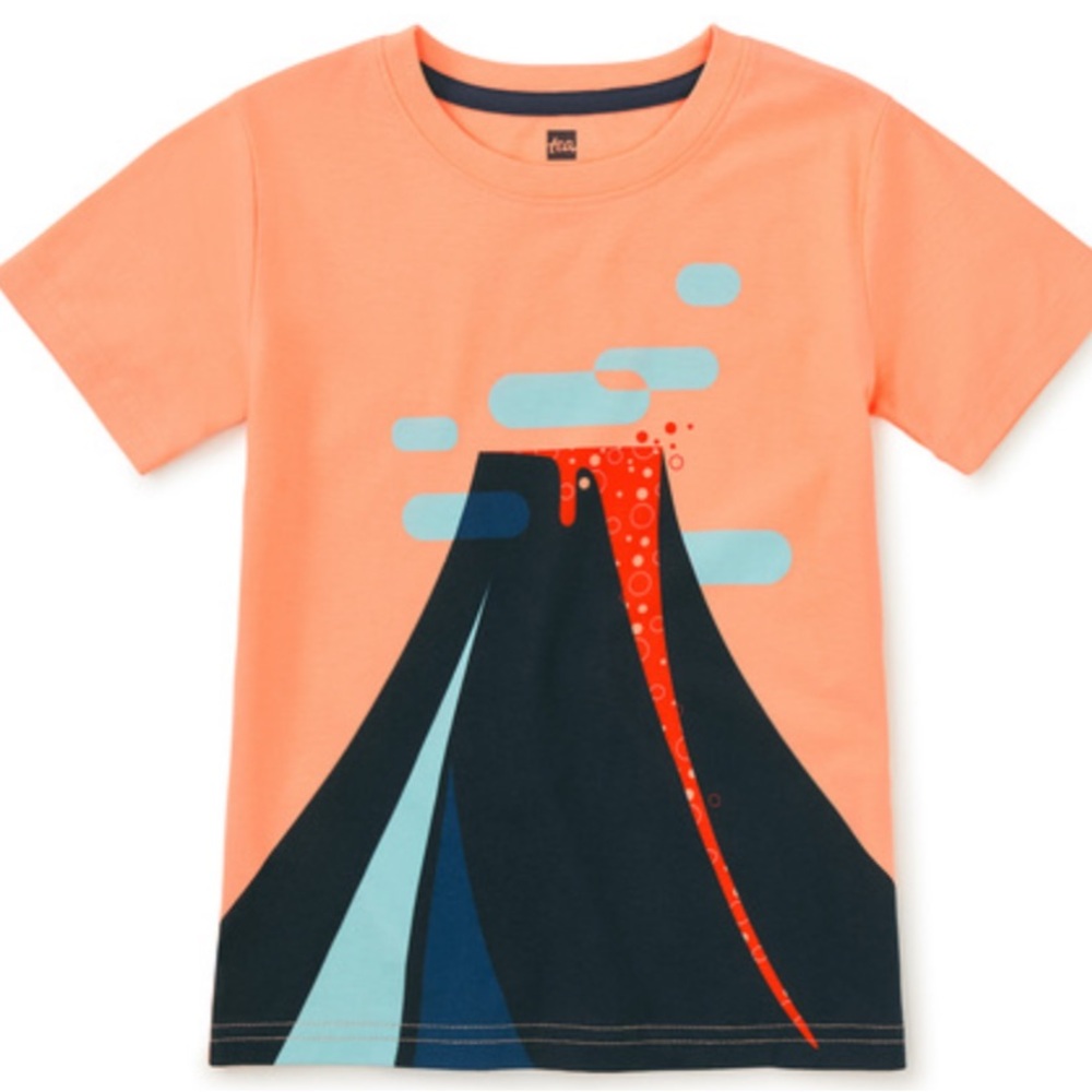 Tea size 16 Lava flow Graphic Tee- EUC